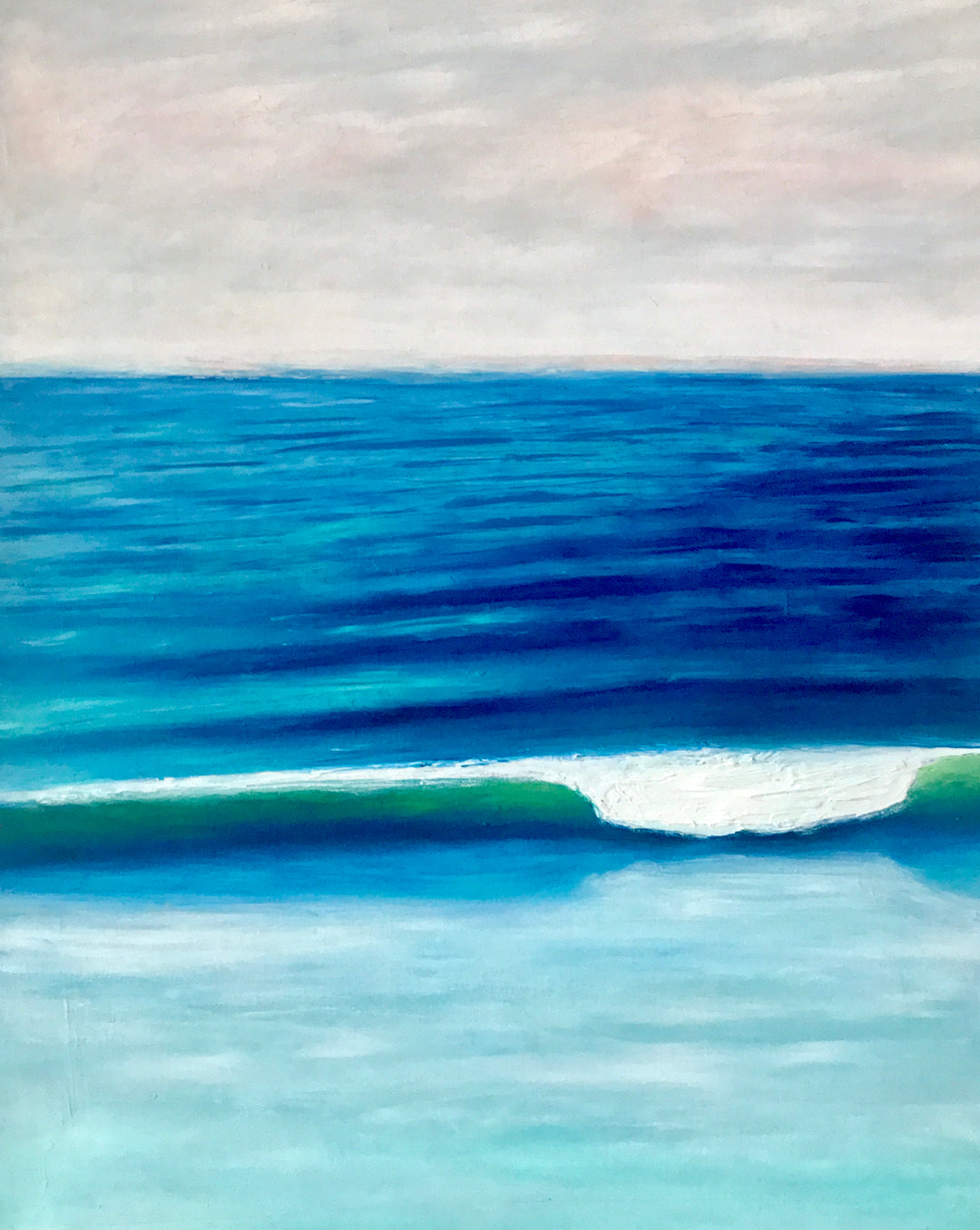 Coastal Farmhouse Wall Art, "Single Ocean Wave", 16 x 20 - Art of the Sea