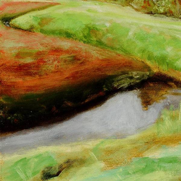 Farmhouse Wall Decor - Fall Cranberry Harvest Painting - Landscape Art Print - Art of the Sea