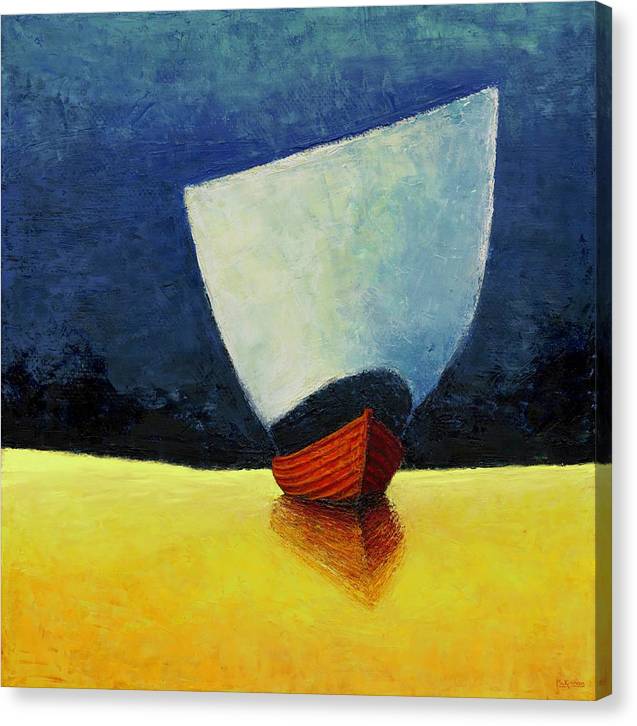 Contemporary Canvas Art - Ukrainian Tall Ship Painting - Canvas Nautical Print - Art of the Sea 