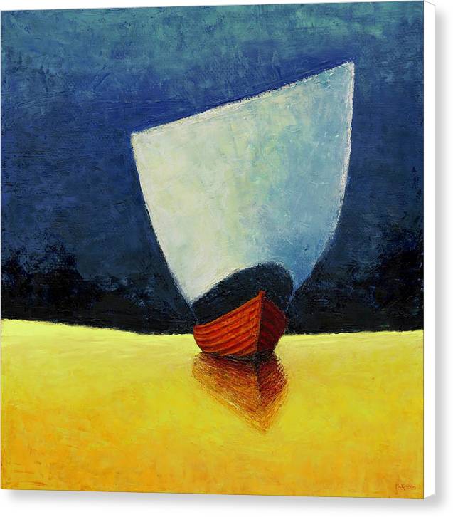 Contemporary Canvas Art - Ukrainian Tall Ship Painting - Canvas Nautical Print - Art of the Sea 