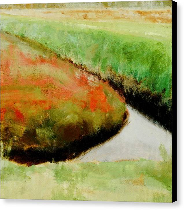 Abstract Landscape Painting - Corner of Cranberry Bog - Canvas Giclee Print - Art of the Sea 